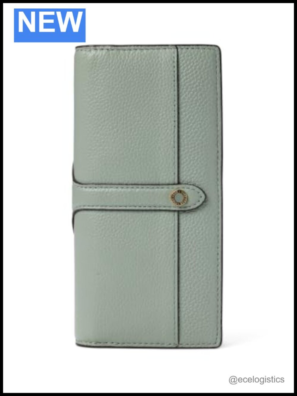 Women's Vertical Leather Wallet with Multiple Card Slots and Zip Pocket